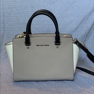 Michael Kors Neutral Color Block Purse